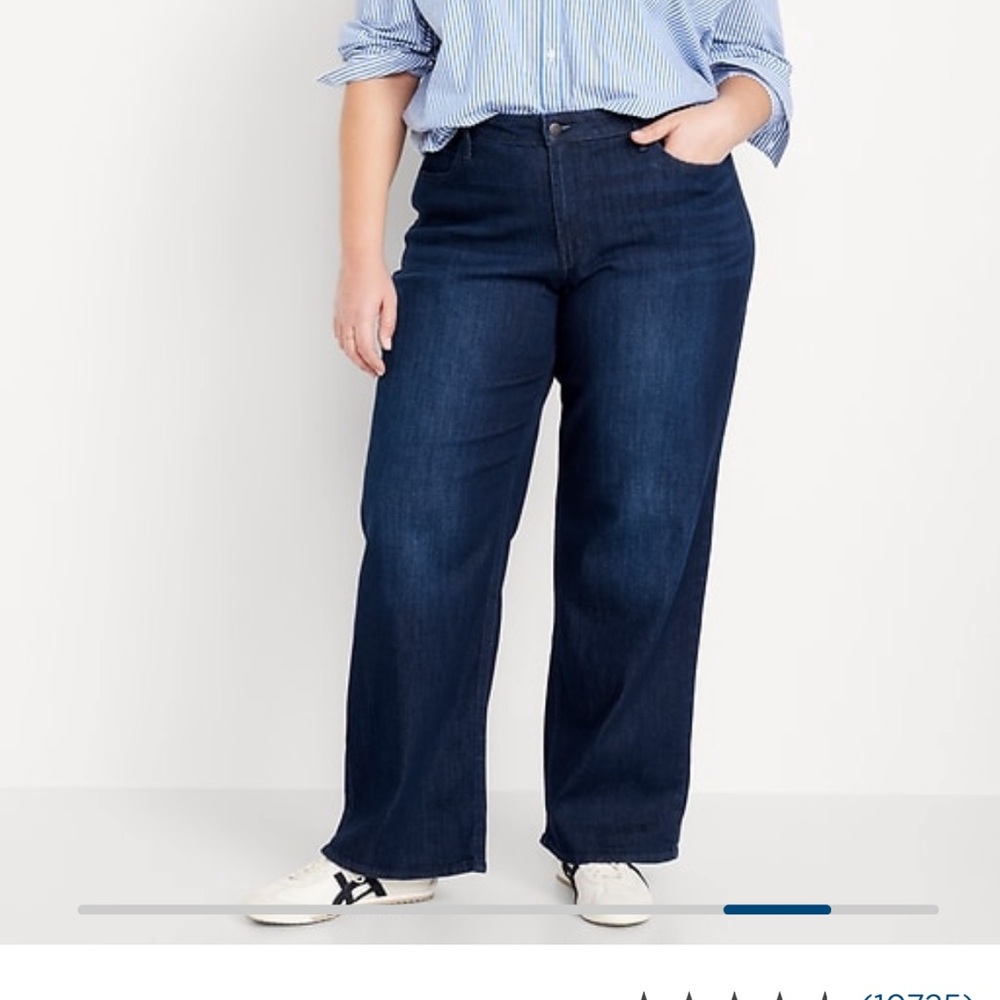 Old Navy High-Waisted Wow Wide Leg Jeans Women's Jeans, Plus Size 18 Tall